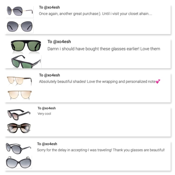 New TOM FORD Chloe Cat Eye Black Sunglasses main image 5